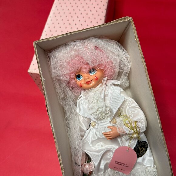 Vintage 1986 Brinn’s Calendar Collectible Clown Doll – June Bride Wedding - Picture 1 of 12